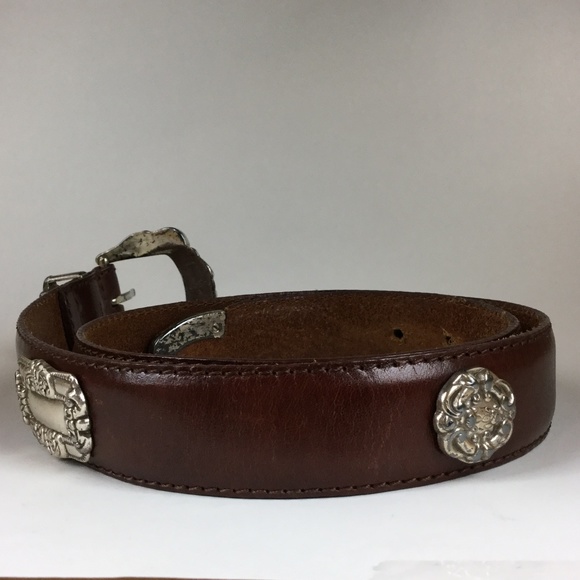 Fossil Leather Belt with Embellished hardware - Picture 3 of 8